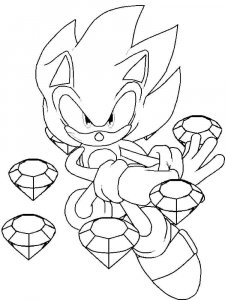 Sonic The Hedgehog coloring page 71 - Free printable