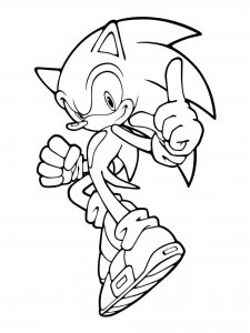 Sonic The Hedgehog coloring page 72 - Free printable