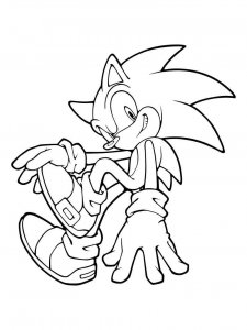 Sonic The Hedgehog coloring page 73 - Free printable