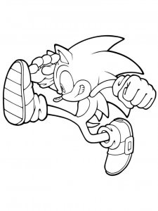 Sonic The Hedgehog coloring page 74 - Free printable