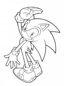 Sonic The Hedgehog coloring page 75 - Free printable