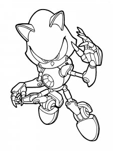 Sonic The Hedgehog coloring page 58 - Free printable