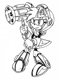 Sonic The Hedgehog coloring page 76 - Free printable