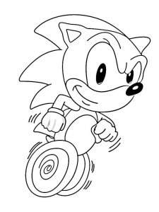 Sonic The Hedgehog coloring page 79 - Free printable