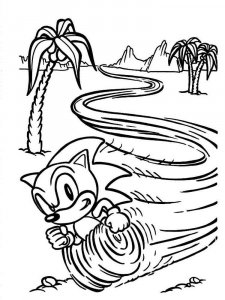 Sonic The Hedgehog coloring page 80 - Free printable