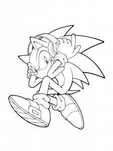 Sonic The Hedgehog coloring page 81 - Free printable