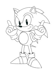 Sonic The Hedgehog coloring page 82 - Free printable