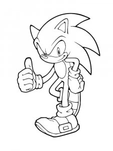 Sonic The Hedgehog coloring page 83 - Free printable