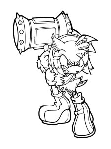 Sonic The Hedgehog coloring page 85 - Free printable