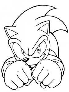 Sonic The Hedgehog coloring page 61 - Free printable