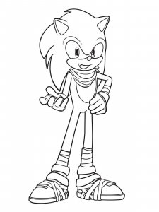 Sonic The Hedgehog coloring page 63 - Free printable
