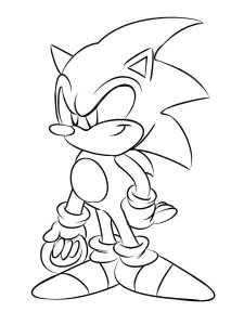 Sonic The Hedgehog coloring page 64 - Free printable