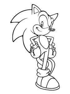 Sonic The Hedgehog coloring page 65 - Free printable