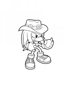 Sonic The Hedgehog coloring page 10 - Free printable