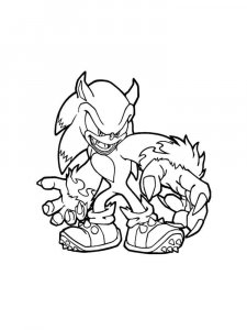 Sonic The Hedgehog coloring page 11 - Free printable