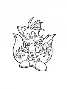 Sonic The Hedgehog coloring page 12 - Free printable