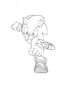 Sonic The Hedgehog coloring page 13 - Free printable