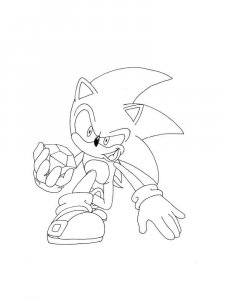Sonic The Hedgehog coloring page 15 - Free printable