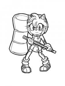 Sonic The Hedgehog coloring page 2 - Free printable