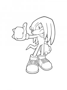 Sonic The Hedgehog coloring page 23 - Free printable