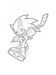 Sonic The Hedgehog coloring page 24 - Free printable