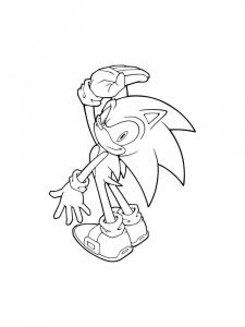 Sonic The Hedgehog coloring page 25 - Free printable