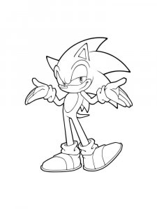 Sonic The Hedgehog coloring page 26 - Free printable