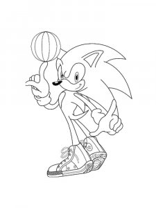 Sonic The Hedgehog coloring page 27 - Free printable