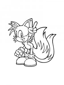 Sonic The Hedgehog coloring page 29 - Free printable