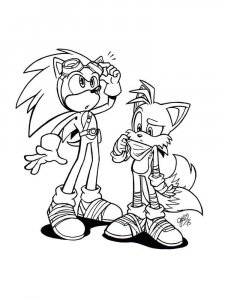 Sonic The Hedgehog coloring page 30 - Free printable