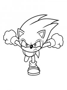 Sonic The Hedgehog coloring page 31 - Free printable