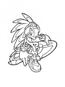 Sonic The Hedgehog coloring page 34 - Free printable