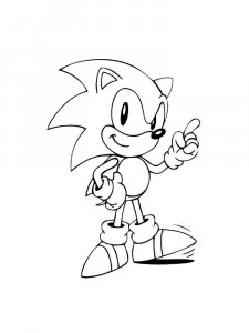 Sonic The Hedgehog coloring page 35 - Free printable