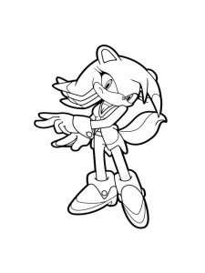 Sonic The Hedgehog coloring page 4 - Free printable