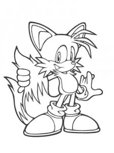 Sonic The Hedgehog coloring page 40 - Free printable