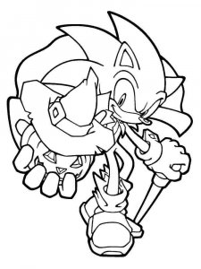 Sonic The Hedgehog coloring page 42 - Free printable