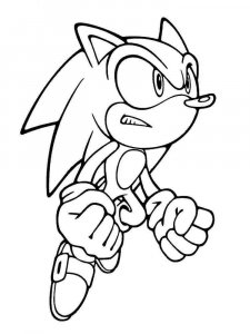 Sonic The Hedgehog coloring page 43 - Free printable