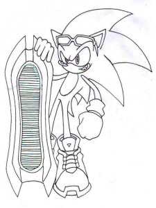 Sonic The Hedgehog coloring page 44 - Free printable
