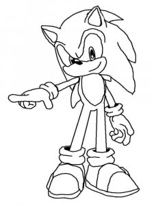 Sonic The Hedgehog coloring page 45 - Free printable