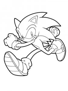 Sonic The Hedgehog coloring page 46 - Free printable