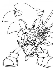 Sonic The Hedgehog coloring page 47 - Free printable