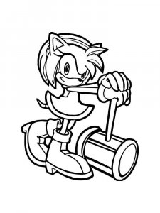 Sonic The Hedgehog coloring page 5 - Free printable