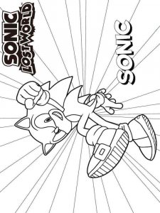 Sonic The Hedgehog coloring page 52 - Free printable