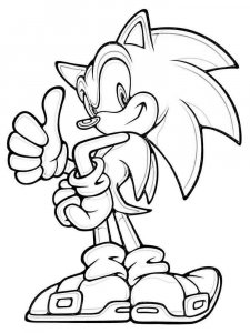 Sonic The Hedgehog coloring page 54 - Free printable