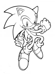 Sonic The Hedgehog coloring page 56 - Free printable