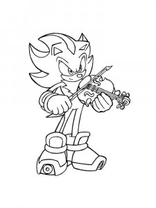 Sonic The Hedgehog coloring page 7 - Free printable