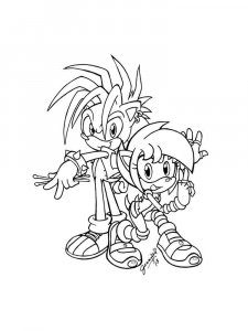 Sonic The Hedgehog coloring page 9 - Free printable
