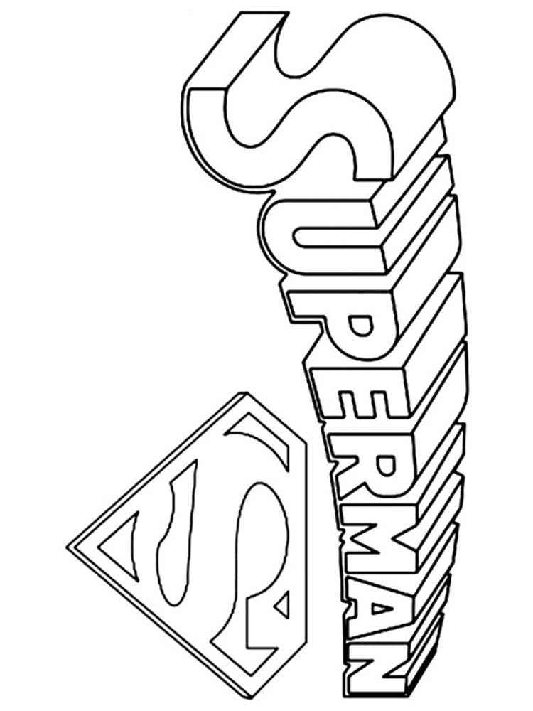 Superman Logo coloring pages. Free Printable Superman Logo ...