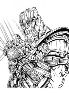 Thanos coloring page 13 - Free printable