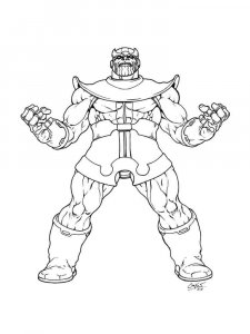 Thanos coloring page 14 - Free printable